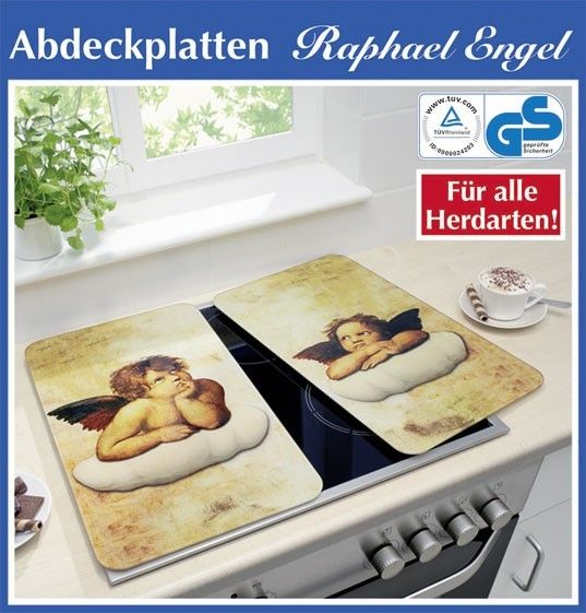 2er Set WENKO Glas Abdeckplatte für Herd 52x30 cm Herdabdeckplatte