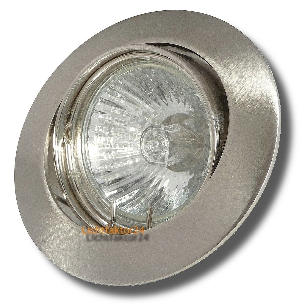 6er Set Halogen Einbaustrahler JAN 12V Niedervolt Lampe