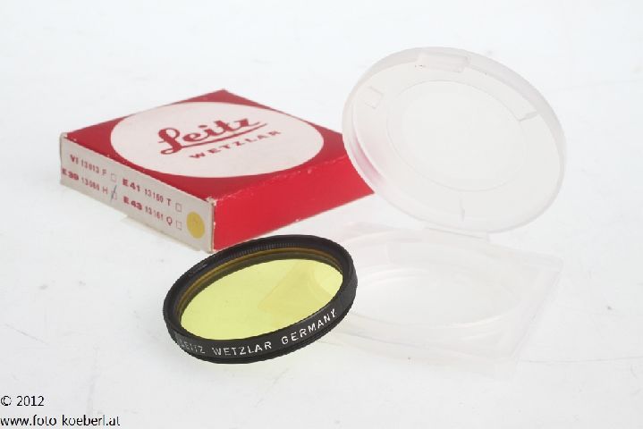 Leica Gelbfilter E 39mm mit schwarzer Fassung