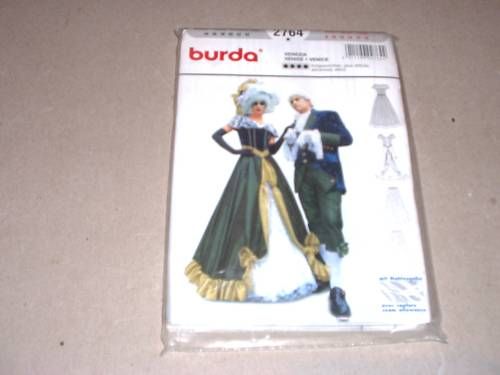 BURDA Schnitt 2764 GOTHIC/ROKOKO/BAROCK KLEID 34 44