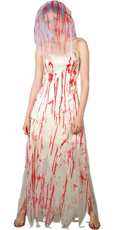 Zombie Braut Horror Halloween Fasching Verkleidung für Frauen Kostüm