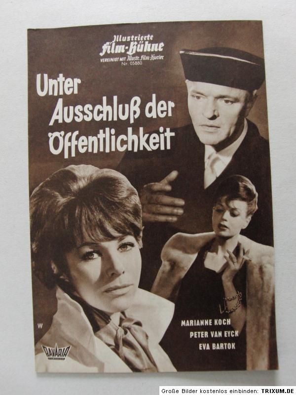 Unter Ausschluss der Offentlichkeit 1961 IFB 5880 Peter van Eyck Eva