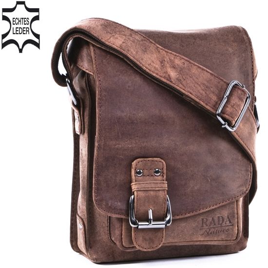 LEDERTASCHE ÜBERSCHLAGTASCHE BÜFFEL HUNTER BRAUN LEDER H54 UVP 99,90