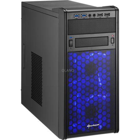 Sharkoon MS120 Midi Tower mATX Gehäuse schwarz