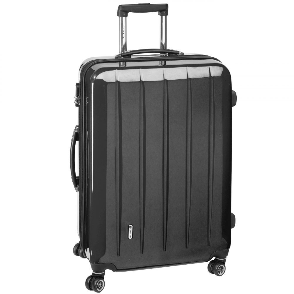 LondonHartschalen 4 Rollen Trolley Koffer Reisekoffer 75 cm schwarz