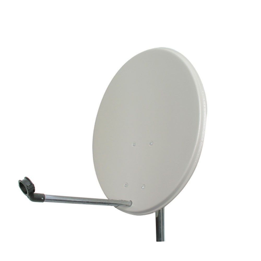 Sat Antenne 60 cm hellgrau Stahl Satelliten Schüssel