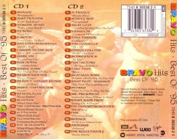 Bravo Hits best of 95   doppel CD   1995 Sammlung