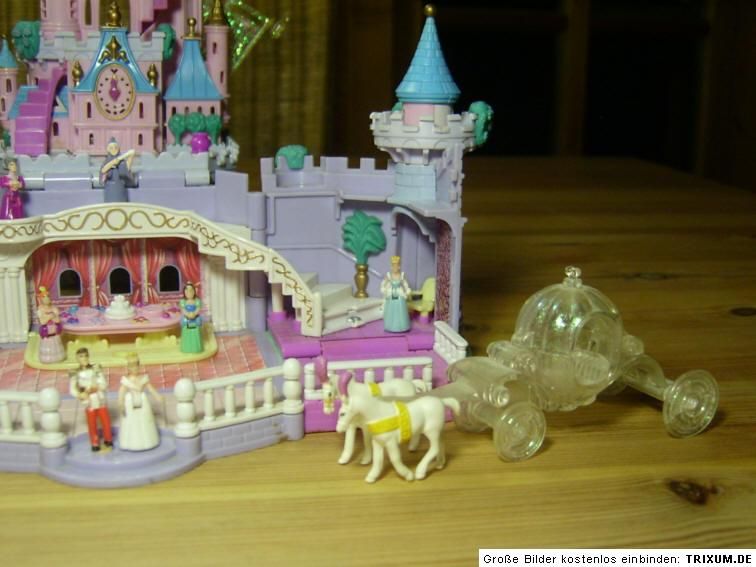 Polly Pocket Mini ♥ Cinderella Märchen Schloss ♥ LICHT