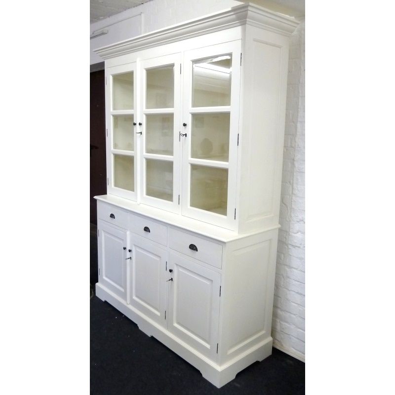 Buffetschrank Landhausstil l Buffet Vitrine weiss