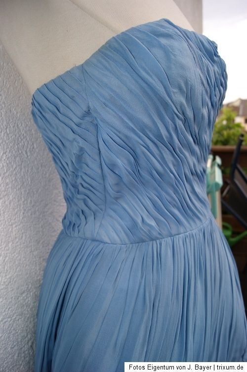 1950s Cocktailkleid Corsagenkleid mit Stola Crepe Top Zustand Gr 34 36