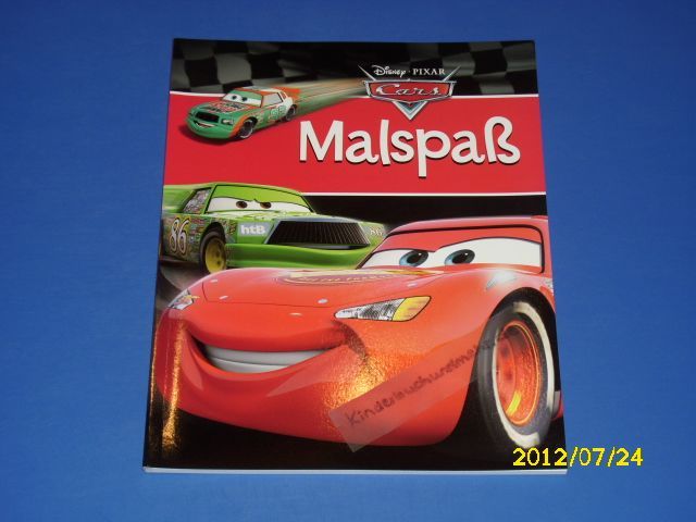 Cars Malbuch   Malspaß auf 94 Seiten