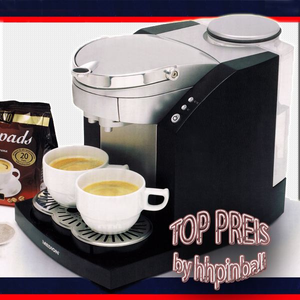 MEDION KAFFEEPADMASCHINE PAD KAFFEEMASCHINE PADMASCHINE