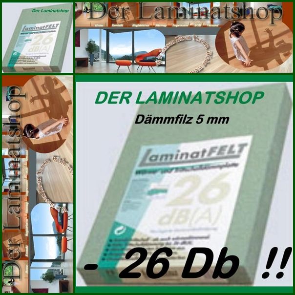 LAMINAT TRITTSCHALL DÄMMPLATTEN 5 MM FILZMATTEN 