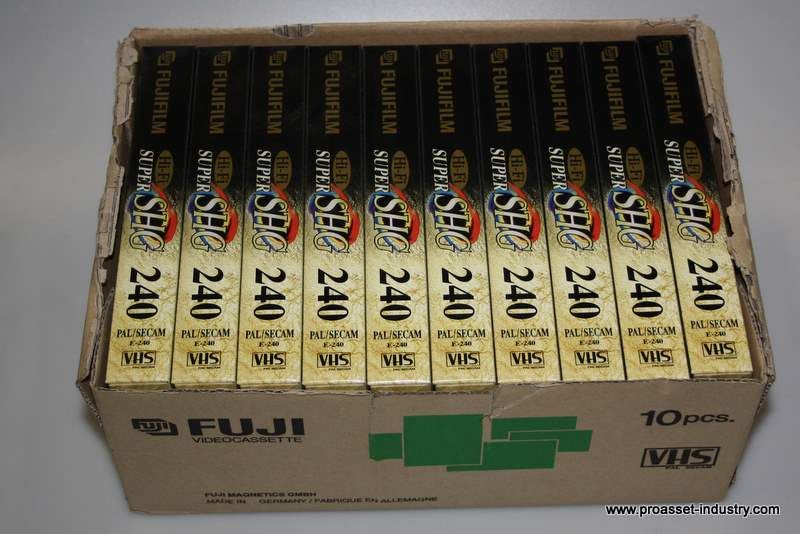 SHGE 240 VideokassetteVHS Kassetten Leer (10er Pack) #106 0303