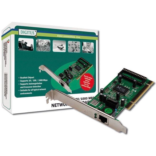 ASSMANN DN 1011 1 GIGABIT ETHERNET 100 1000 MBIT PCI NETZWERKKARTE