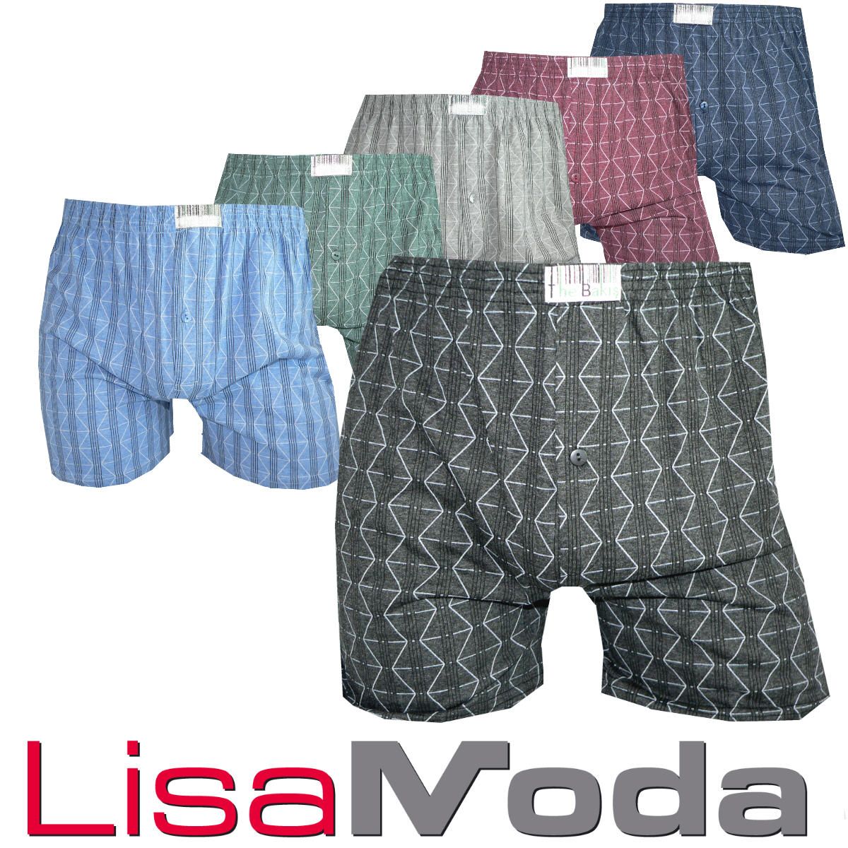 LOCKERE BOXERSHORTS WEICHE 100% BAUMWOLLE MIT MUSTER