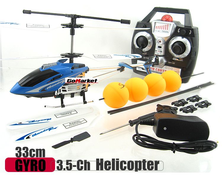 33cm GYRO Metal 3 Channel 3ch RC Helicopter R102 + Kit