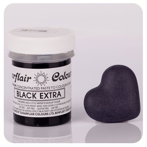 16,07€/100g) Sugarflair Fondant konzent. Paste 42ml Farbe BLACK