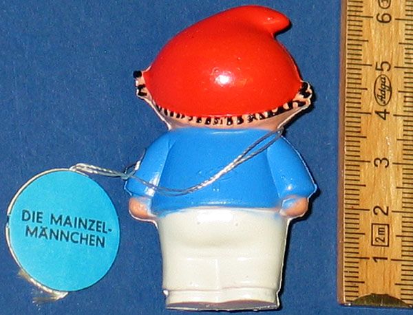 Mainzelmännchen ZDF Goebel 1962 Anton mit Pappanhänger ZDF