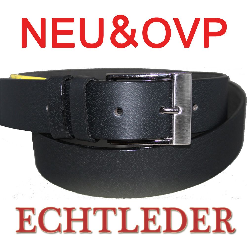 NEU HERREN GÜRTEL ECHT LEDER d.G 110,115,120,125,130,135cm SCHWARZ