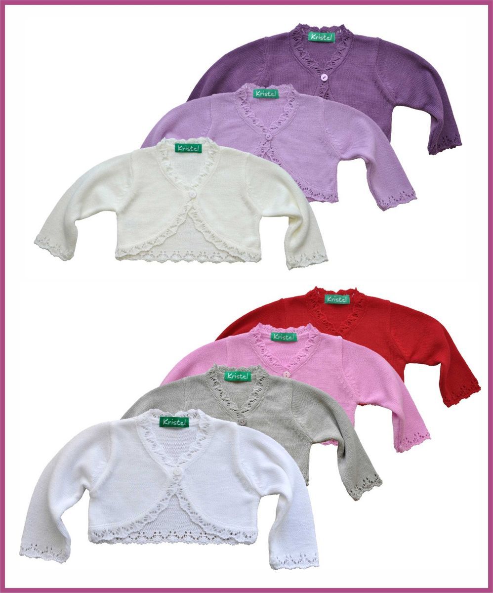 Bolero, Strickjacke 902 in Gr.80,86,92,98,104,110,116,122 und 128