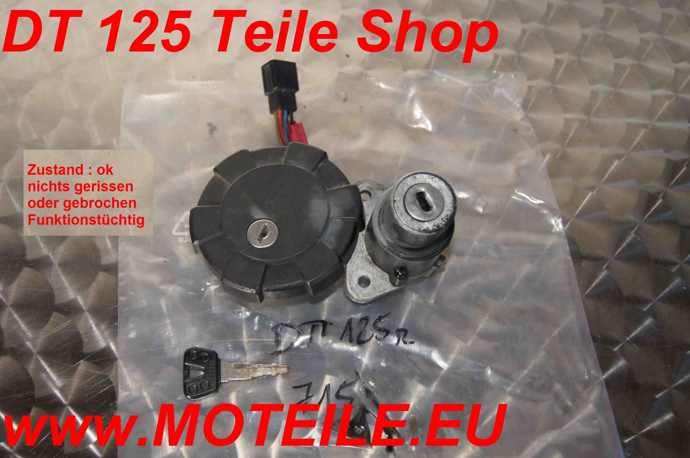 715_YAMAHA DT 125 R 4BL Schloßsatz Schlüssel Zündschloß