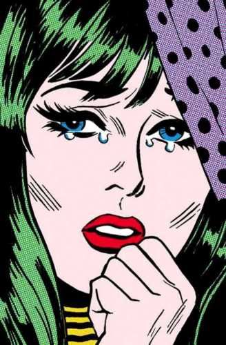 Fototapete TRUE ROMANCE 115x175 Comic Pop Lichtenstein Marvel Style