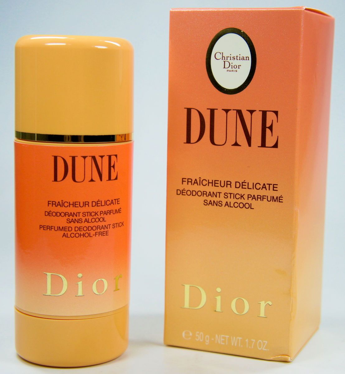 118,00€/100G) 50G CHRISTIAN DIOR DUNE PERFUMED DEO STICK   ALCOHOL