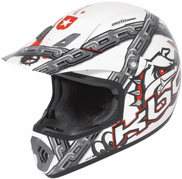 KBC Cross Helm DRT X Mad Dog white multi   M  