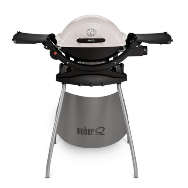 Gasgrill WEBER Grill Q™ 120 Stand, Titan mit Seitentischen WEBER