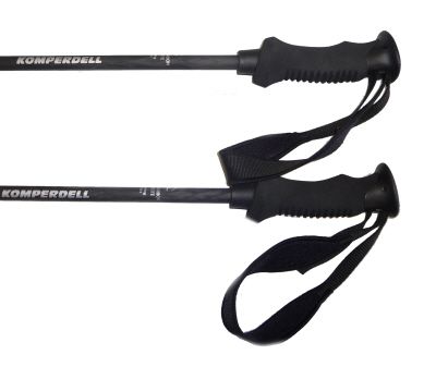 Komperdell Skistöcke Carbon Pure black 1 Paar 130 cm UVP 89,95