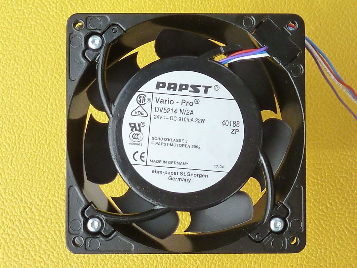 Papst DV5214 N 2A Vario Pro Lüfter 24V 22W 127x127x38mm