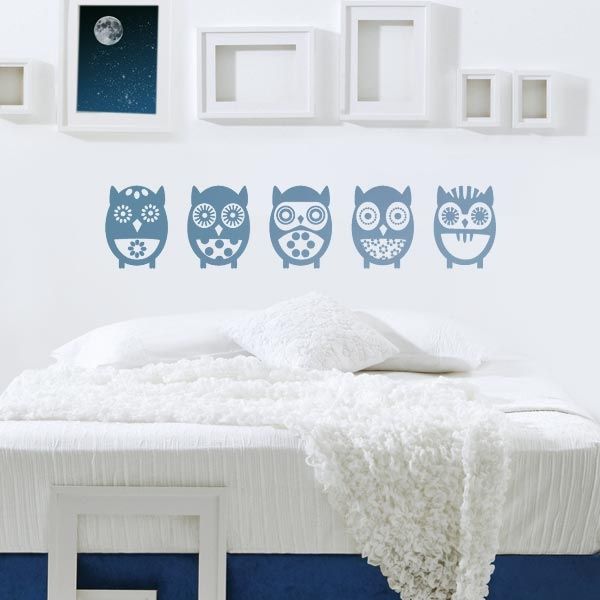 Wandtattoo Wandsticker Wandfolie SCHLAFZIMMER EULE Wandworte Pflanzen