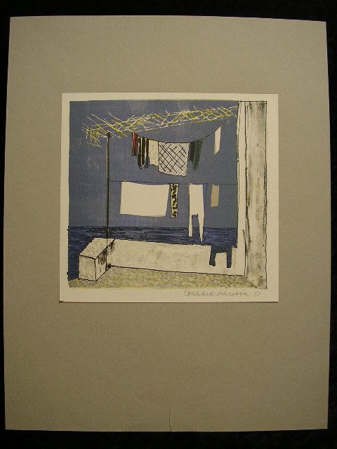 EBERHARD SCHLOTTER*SIG.LITHOGRAPHIE 1958*