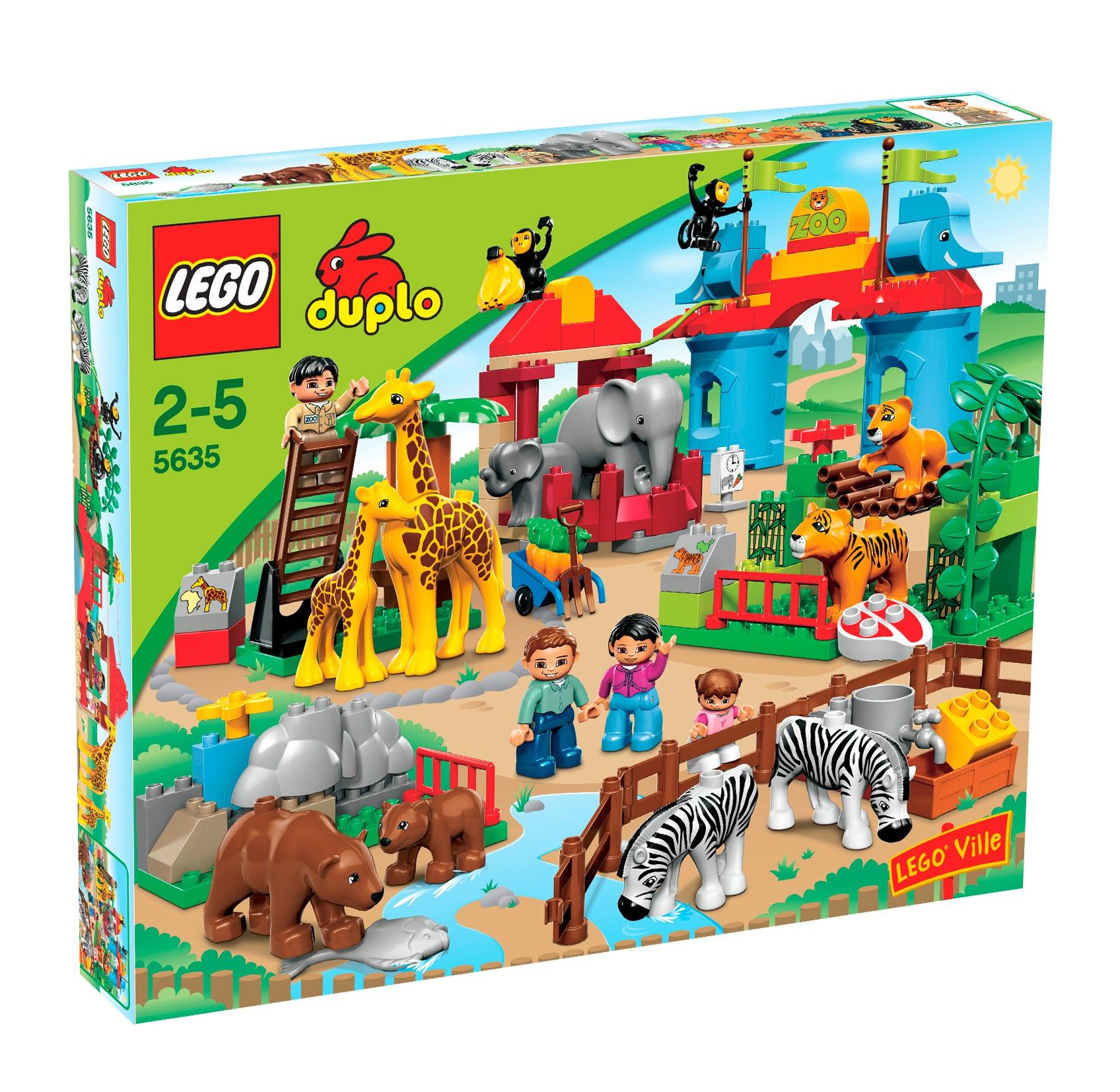 LEGO DUPLO 5635   Ville Zoo Set Deluxe ~ NEU 077 077