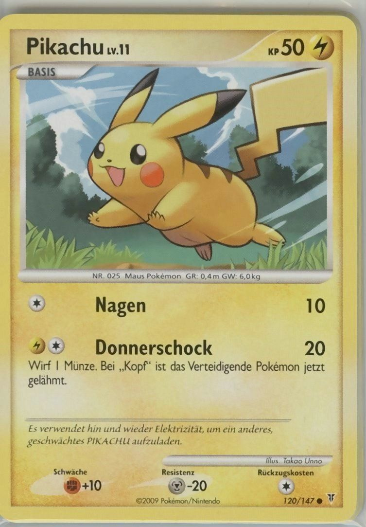 Neu* PIKACHU lv.11   120/147* Pokemon Ultimative Sieger