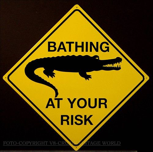 Australien Bathing Crocodile Krokodil Schild *141