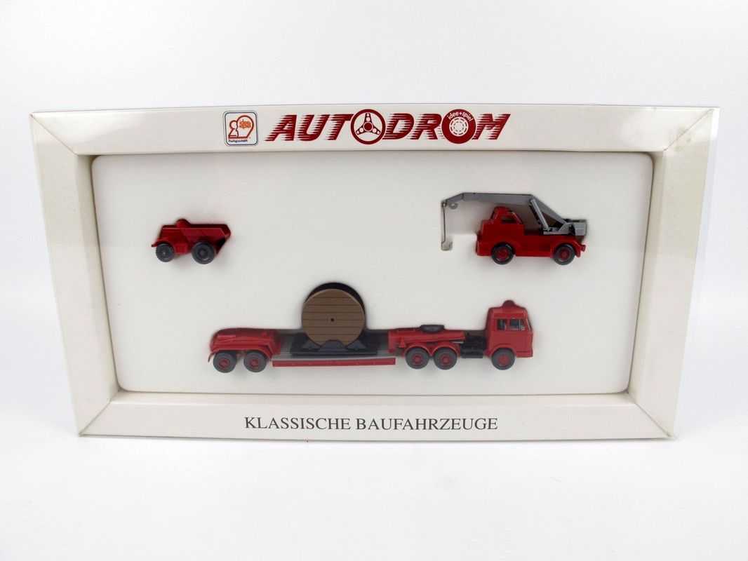 Wiking 990 08 Autodrom Klassische Baufahrzeuge   NEU+OVP #Cd150