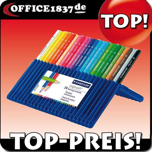 24 X STAEDTLER® BUNTSTIFTE FARBSTIFTE ERGOSOFT® 157SB24