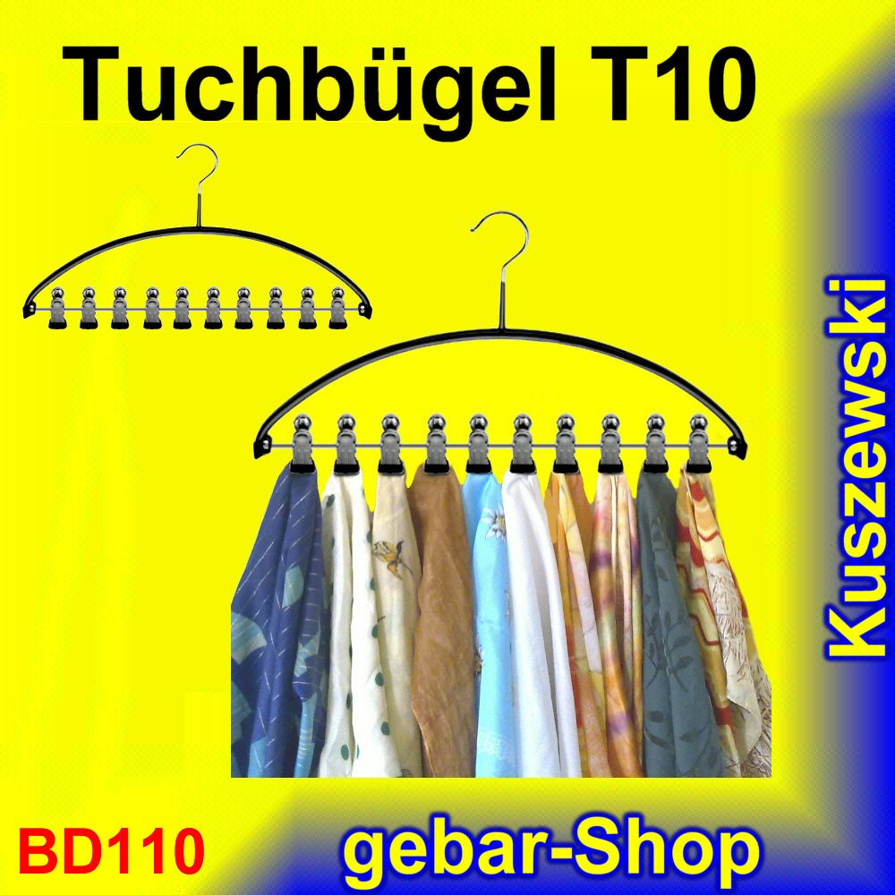 BD110= 3 MAWA Tuchbügel T10 Mehrzweckbügel Kleiderbügel Gürtel