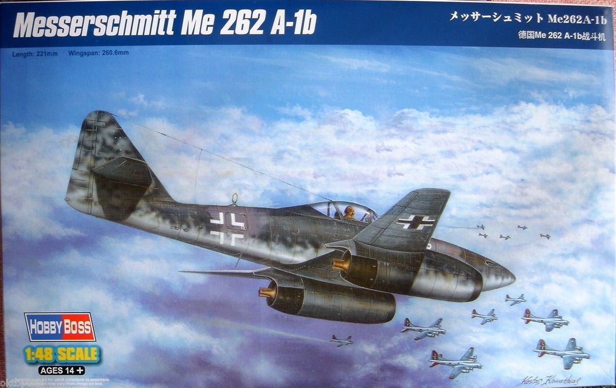 HOBBYBOSS 80375 MESSERSCHMITT VE 162 A 1B 1 48 BAUSATZ JAGDFLUGZEUG