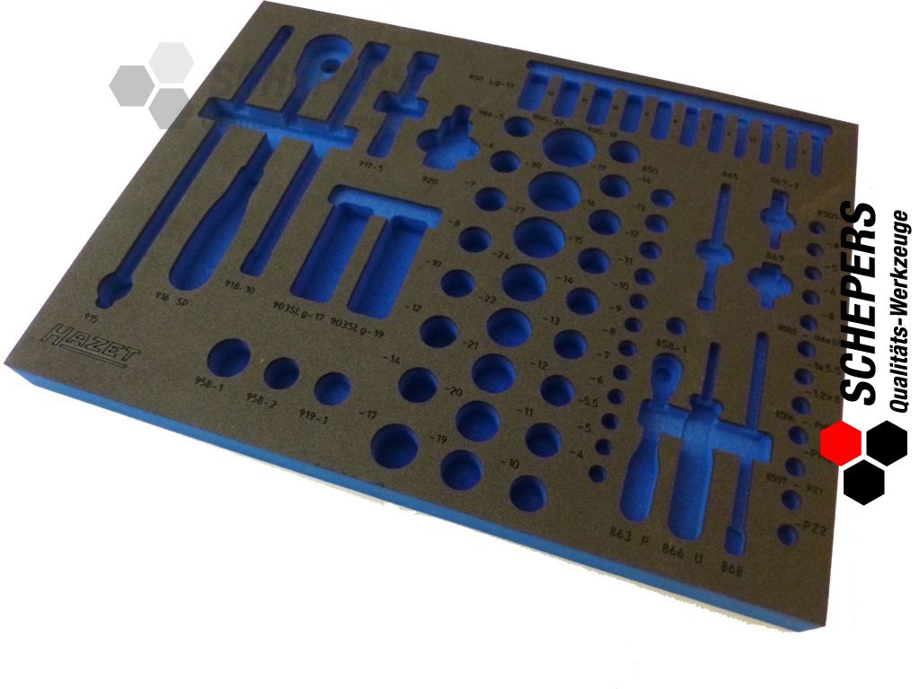 Hazet 163 138L Weichschaumeinlage 2K Weichschaum Einlage