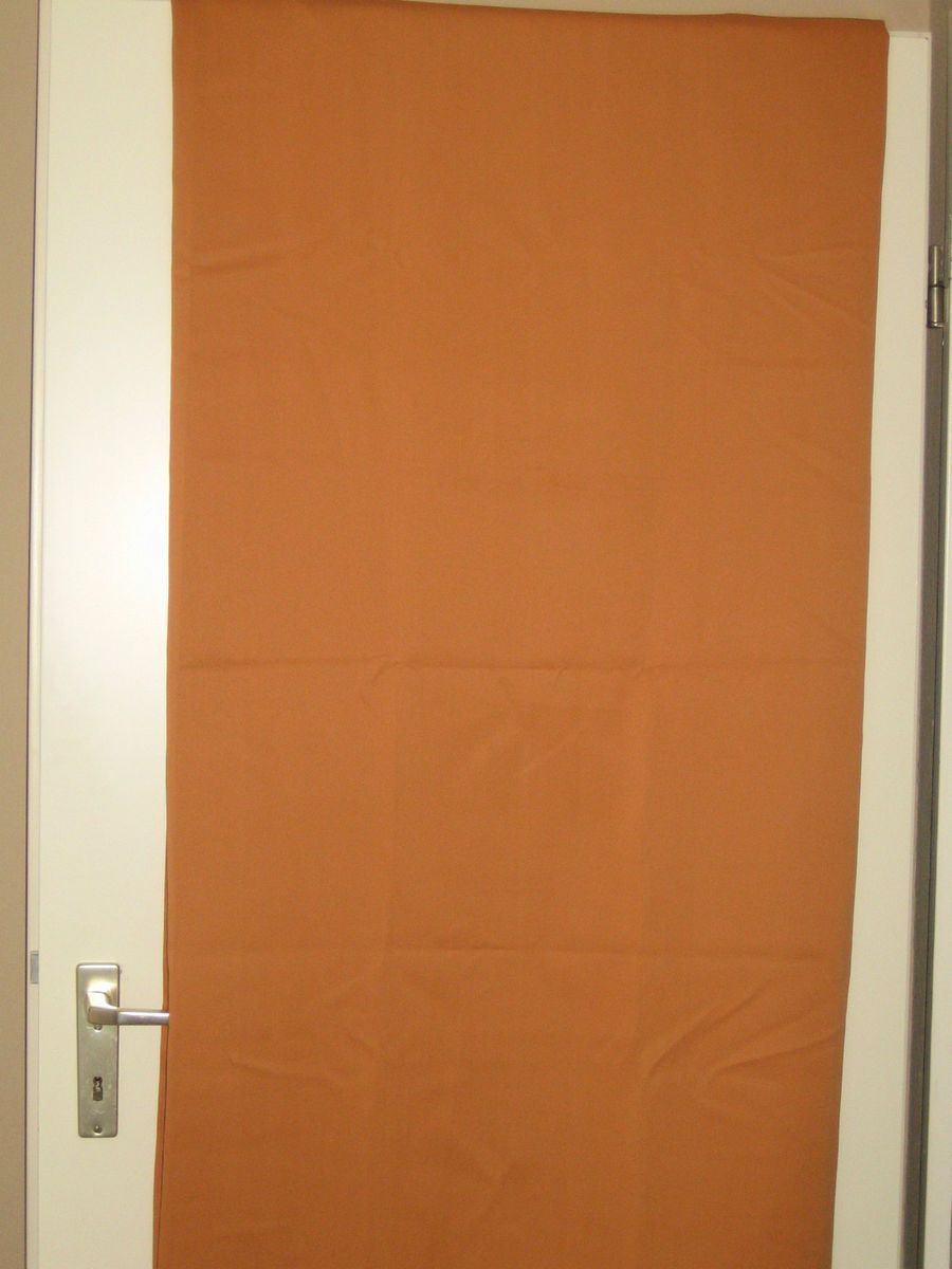  Gardine Dekogardine mit Kraeuselband 265 cm x 177 cm Orange NEU