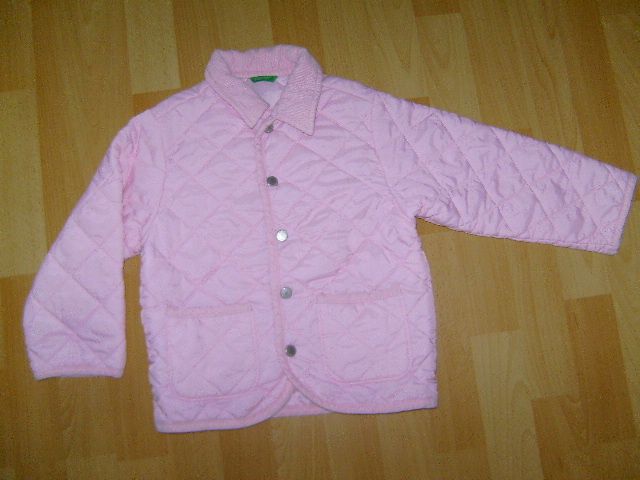 BENETTON  STEPPJACKE ROSA ÜBERGANGS JACKE GR. 2   3 Jahre