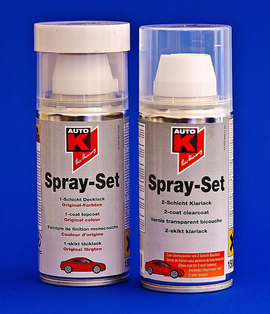 Auto K Spray Set Autolack BMW 181 diamantschwarz met. Lackspray