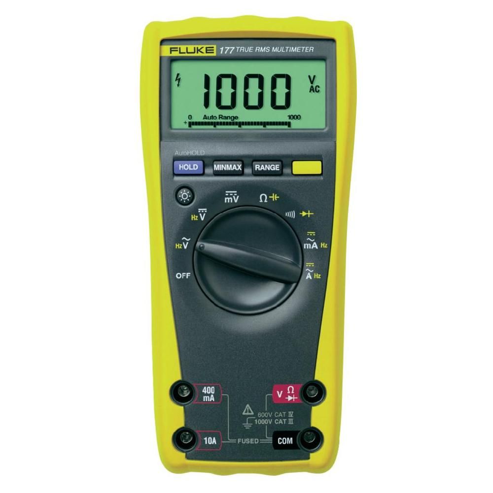 Fluke 177 Digital Multimeter, DMM, 6000 Digits CAT IV 600V