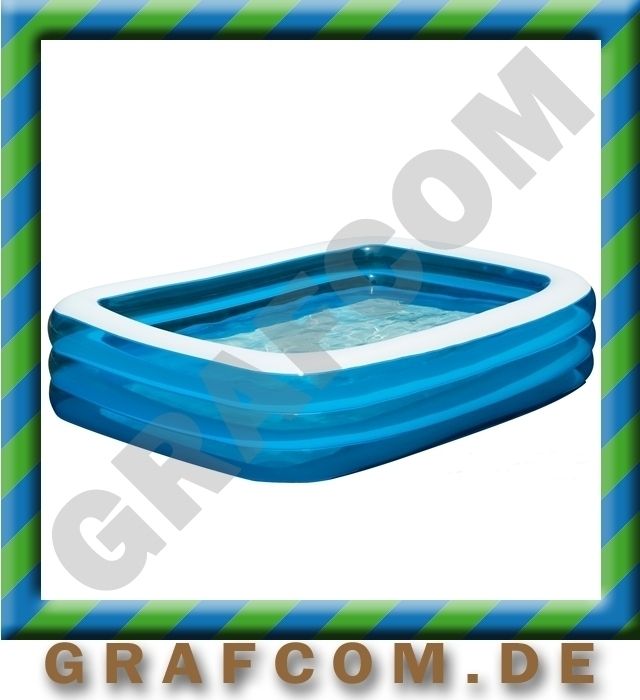 WEHNCKE Jumbo Riesen Pool Planschbecken 305x183x56 cm