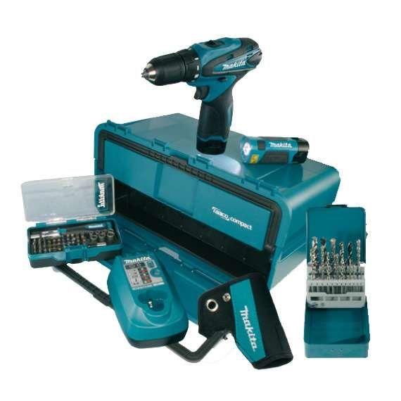 Makita Akku Bohrschrauber DF330DWLX2 + Taschenlampe