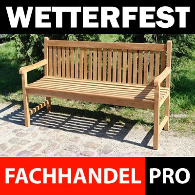 GARTENBANK TEAK 180 cm BANK HOLZBANK PARKBANK GARTENMOBEL SITZBANK