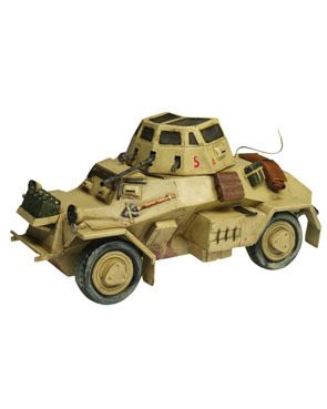 WH WWII WK2 SDKFZ 222 Sonderkraftfahrzeug LZ Panzer Blech Modell